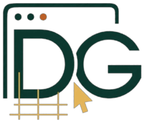 Monogramme DG utilisé pour un projet de démonstration